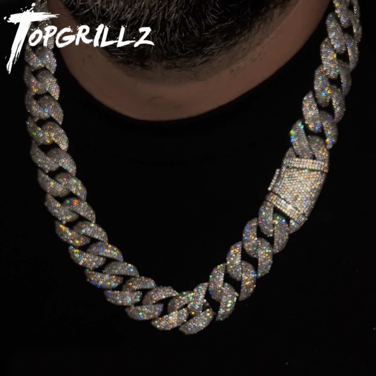 Cuban Link Chain 12Mm - TOPGRILLZ Kalung Rantai Kuba 24mm Full