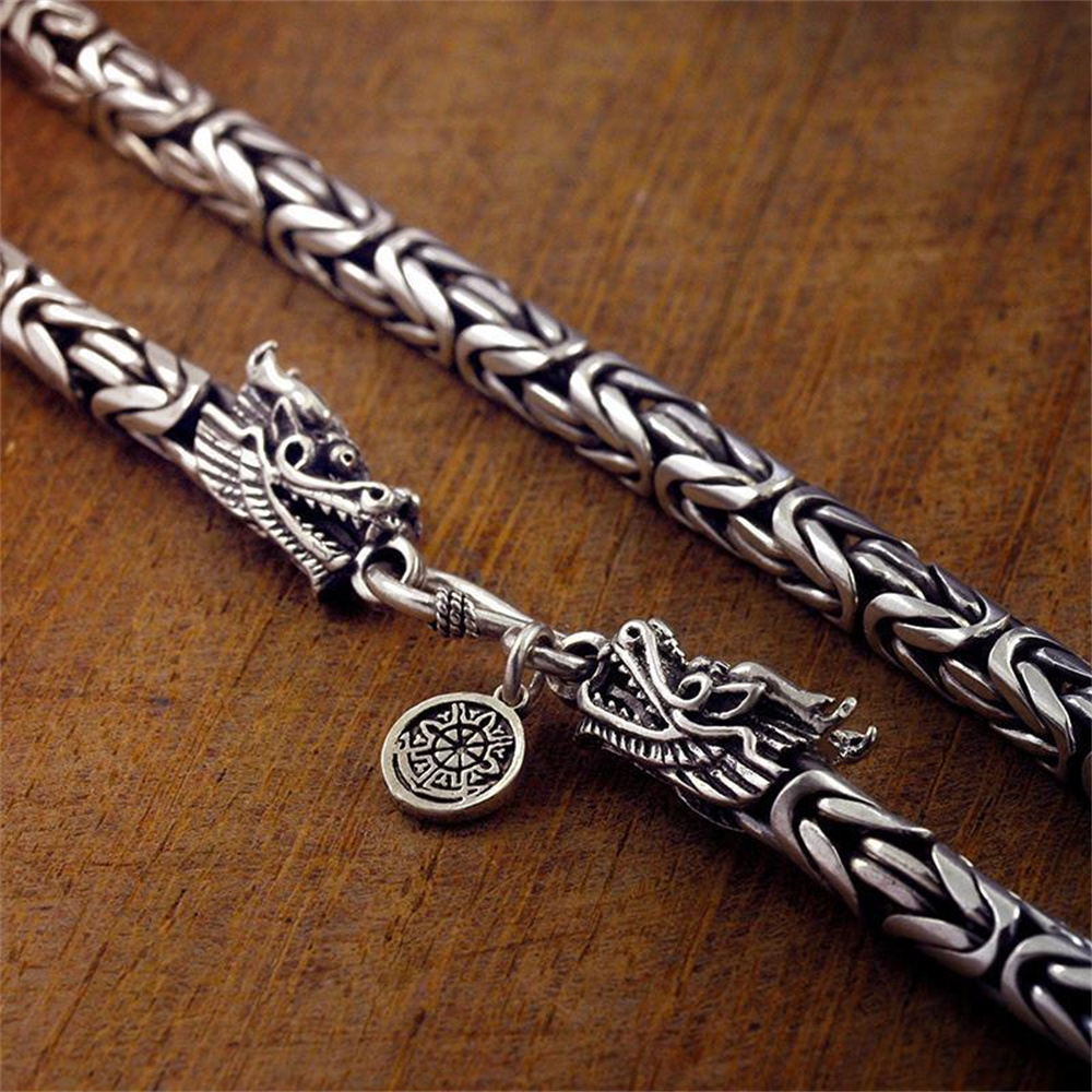 925 Sterling Silver Chain Necklace Men - OUYADI Kalung Pria Perak Sterling 925