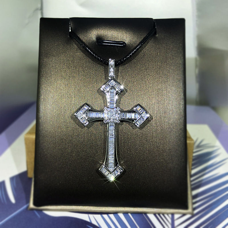 925 Sterling Silver Chain Necklace Men - 925 Perak Murni Putih Halus Zirkon