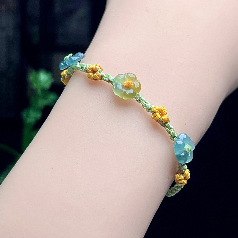 Bracelets - Gelang Bunga Giok Myanmar Hadiah Perancang