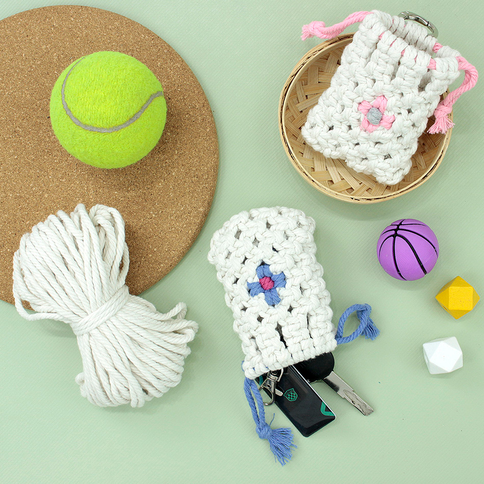 Rings - Tas Penyimpanan Earphone Boho Daisy, Kit