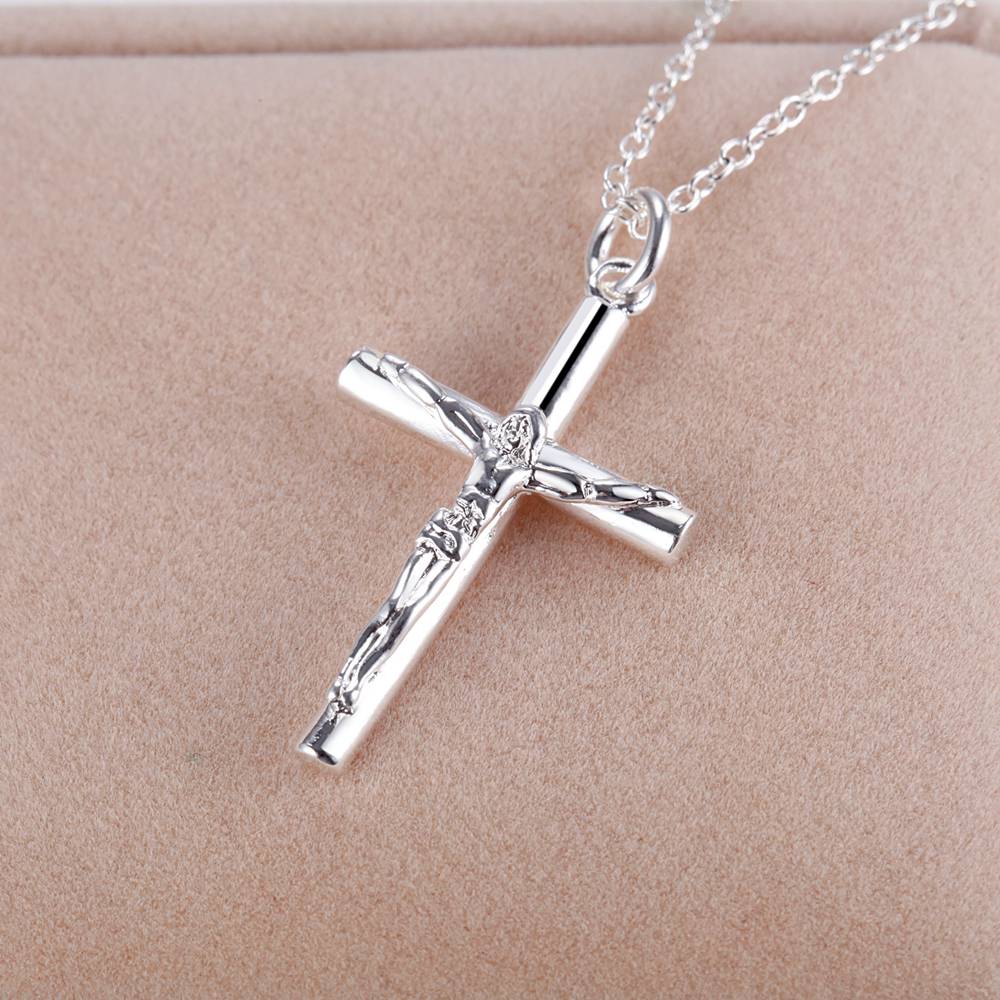 925 Sterling Silver Chain Necklace Men - Kalung Salib Perak Sterling 925 Baru