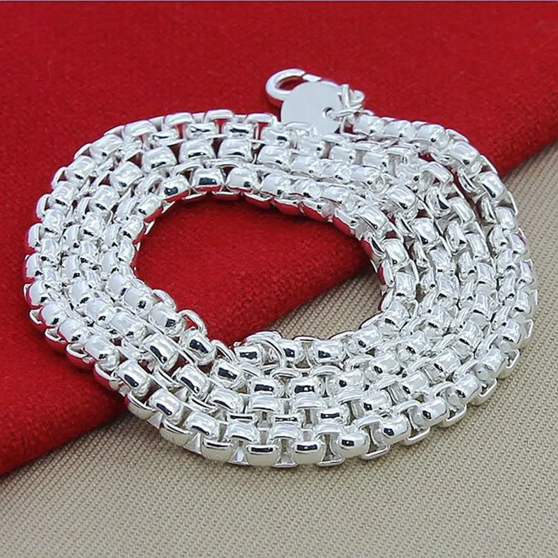 925 Sterling Silver Chain Necklace Men - Kalung Perak Sterling 925 45-60cm Rantai