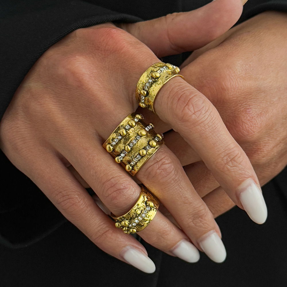 Vintage Punk Knuckle Rings Set - Ingemark 3 Buah Set Cincin Terbuka