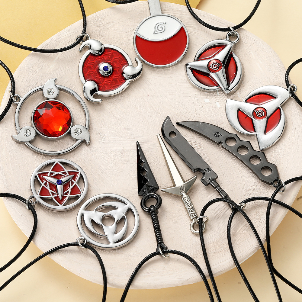 Anime Pendant Necklace - Kalung Liontin Naruto Uzumaki, Perhiasan Anime