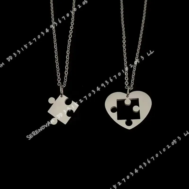 2Pcs Set Kalung Pasangan Liont - Magnetic Couple Matching Necklaces ulasan dan harga