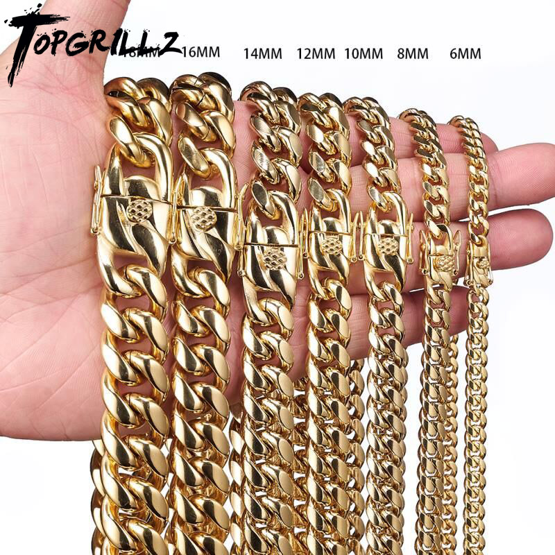 TOPGRILLZ Perhiasan Fashion To - Cuban Link Chain 12Mm ulasan dan harga