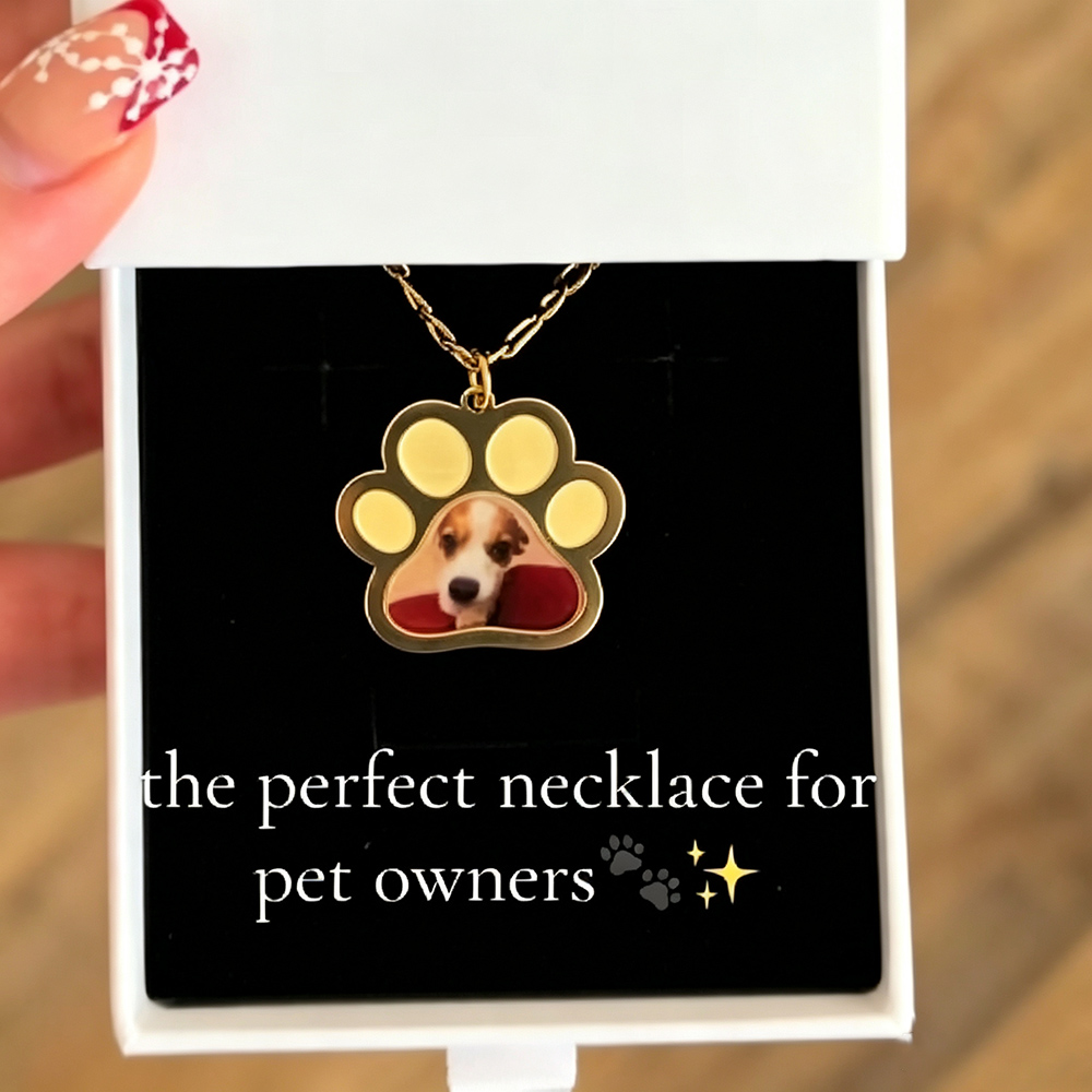 Kalung Foto Cetak Warna Cakar  - Custom Name Necklace Stainless Steel ulasan dan harga