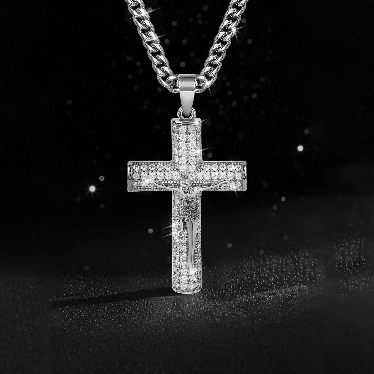 Kalung Salib Berlapis Emas unt - Cross Pendant Necklace Gold ulasan dan harga