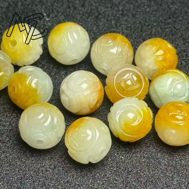 5pcs Manik-manik Bulat Giok Za - Bracelets ulasan dan harga