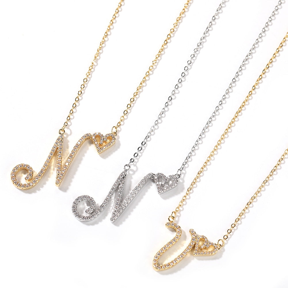 Kalung Inisial Personalisasi B - Initial Letter Necklace 18K Gold ulasan dan harga