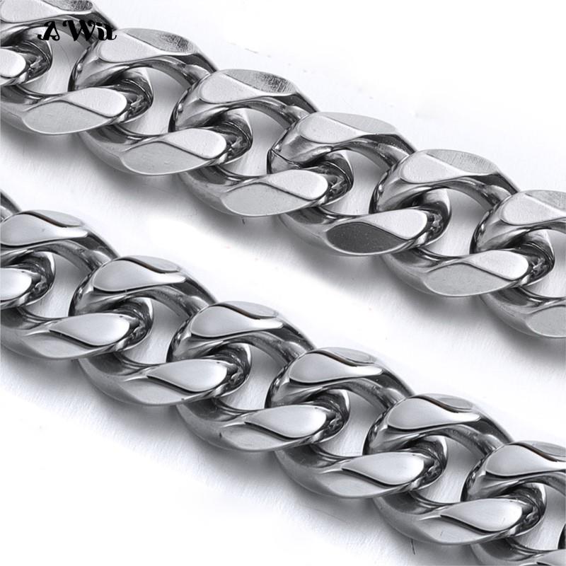 Aksesori DIY perhiasan warna H - Cuban Link Chain 12Mm ulasan dan harga