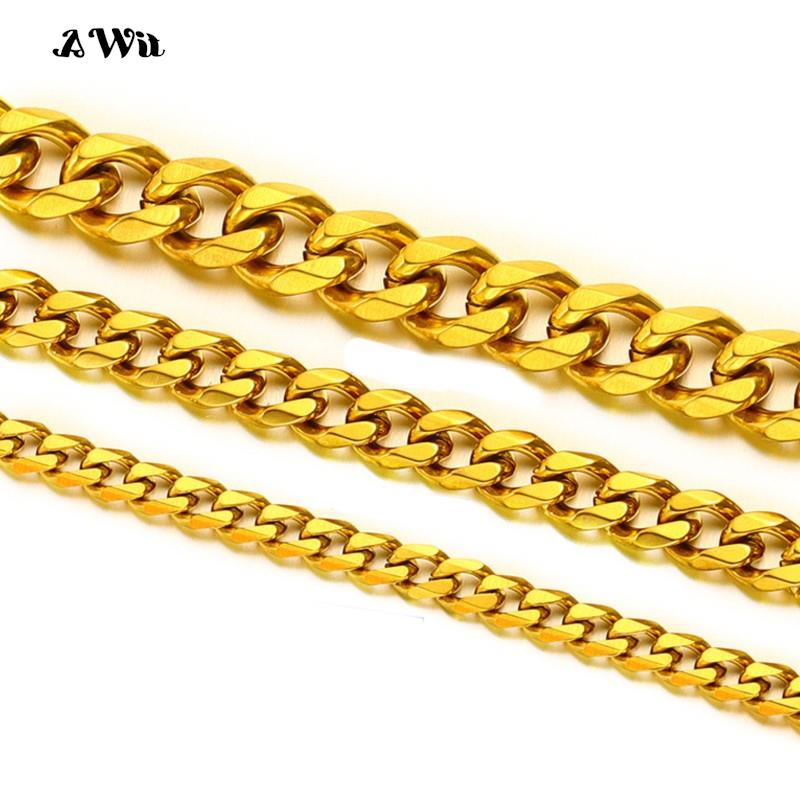 Aksesori DIY perhiasan warna H - Cuban Link Chain 12Mm ulasan dan harga