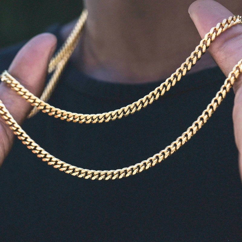 Vnox Men Simple 3-11Mm Stainle - Cuban Link Chain 12Mm ulasan dan harga