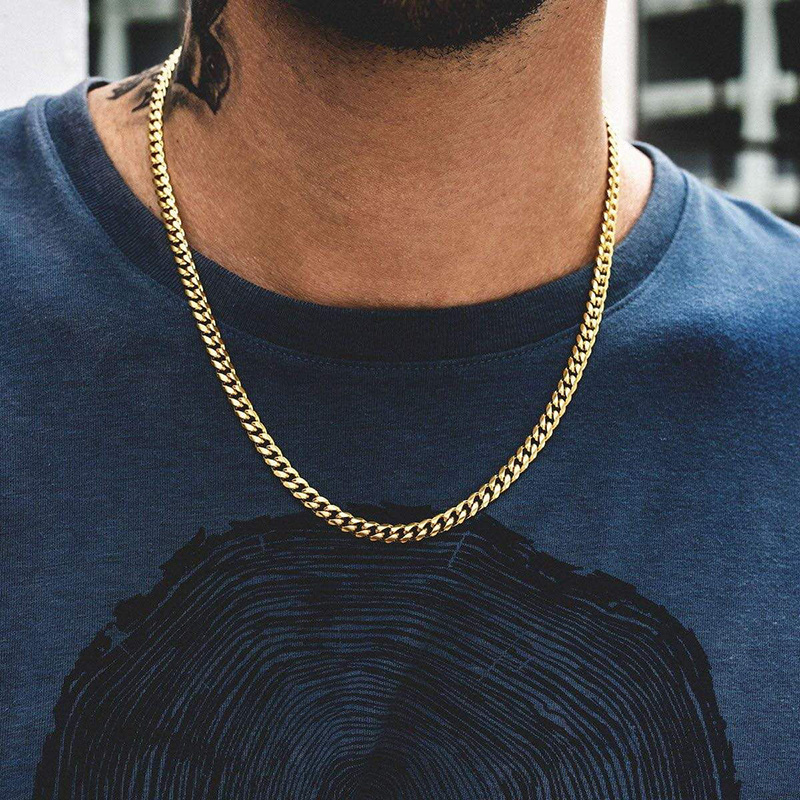 Vnox Men Simple 3-11Mm Stainle - Cuban Link Chain 12Mm ulasan dan harga