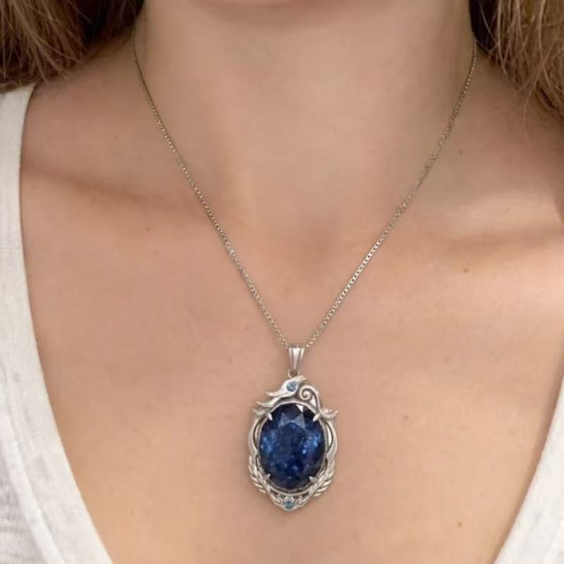 Kalung Safir Terkutuk Identity - Anime Pendant Necklace ulasan dan harga