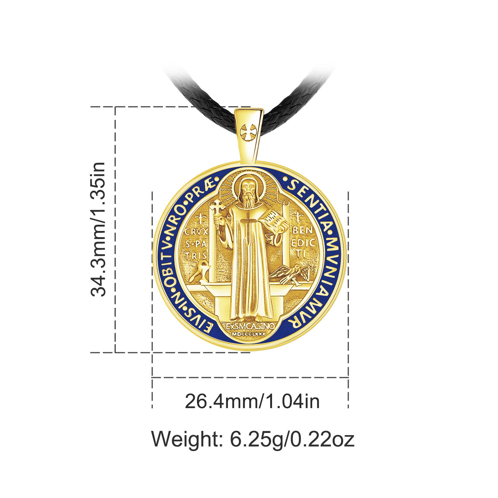 Eudora 925 Perak Murni Kalung  - Cross Pendant Necklace Gold ulasan dan harga