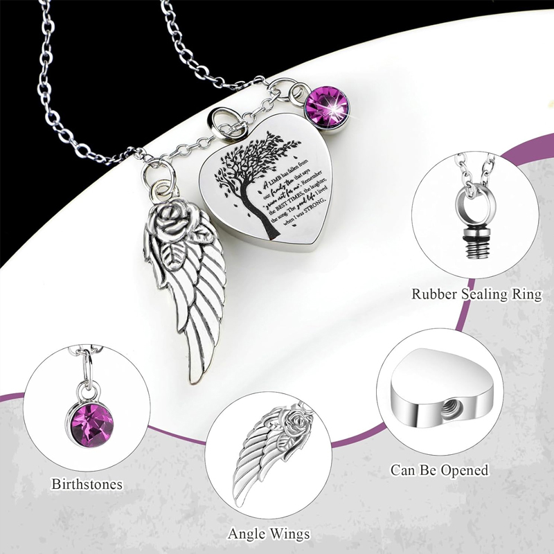 Kalung Guci 3 Model untuk Abu  - Heart Locket Necklace Photo ulasan dan harga