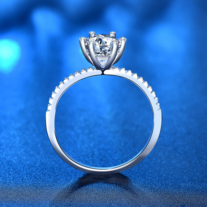 Cincin Moissanite Pertunangan  - Moissanite Engagement Ring 1 Carat ulasan dan harga