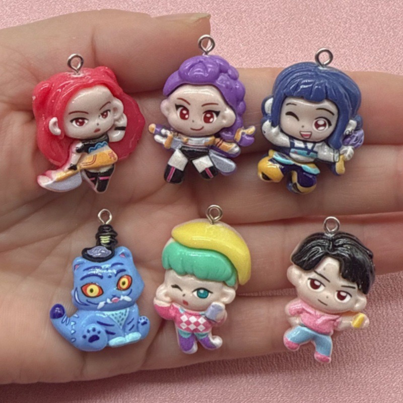 10 buah liontin kartun resin,  - Earrings ulasan dan harga