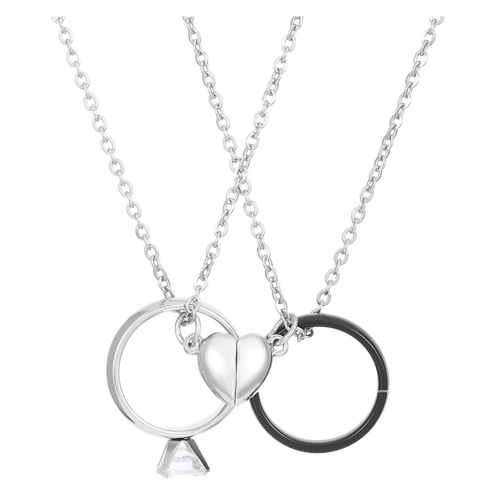 Kalung Liontin Cincin, Set Kal - Magnetic Couple Matching Necklaces ulasan dan harga