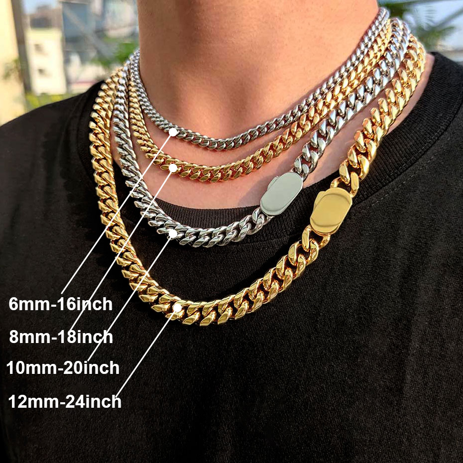 6-12mm lebar gaya baru baja ni - Cuban Link Chain 12Mm ulasan dan harga