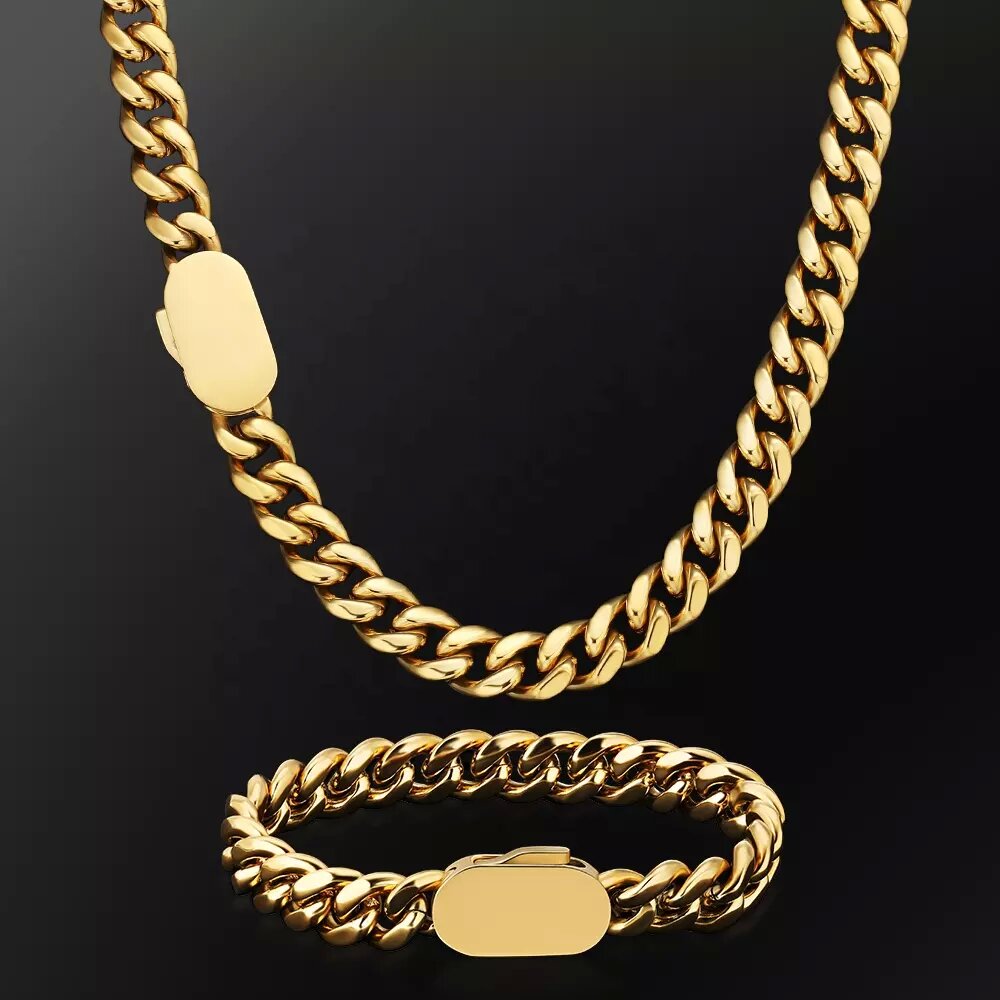 6-12mm lebar gaya baru baja ni - Cuban Link Chain 12Mm ulasan dan harga