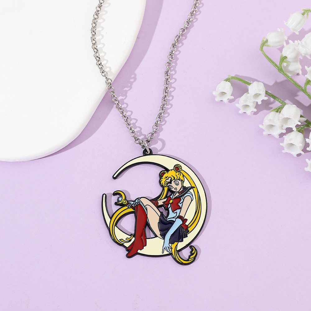 Kalung Enamel Logam Anime Mani - Anime Pendant Necklace ulasan dan harga