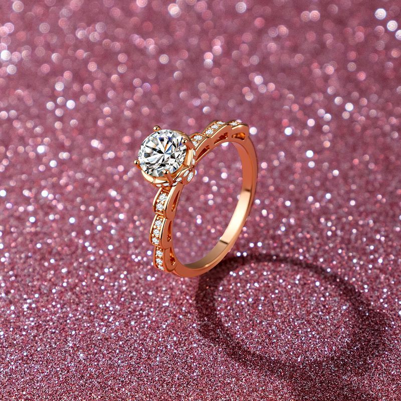 Hadiah Liburan Cincin Buket Em - Moissanite Engagement Ring 1 Carat ulasan dan harga