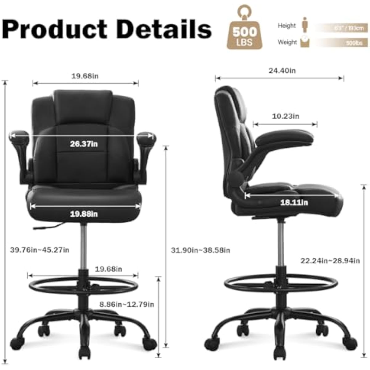 Bangku Tinggi Ergonomis untuk  - Rings ulasan dan harga
