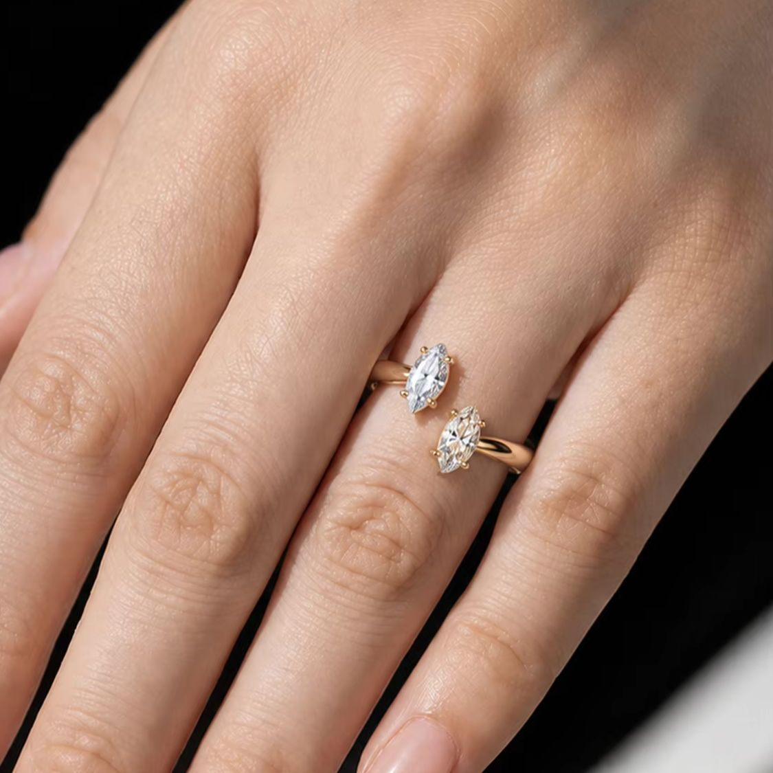 Cincin Perak Sterling 925 1 Ka - Moissanite Engagement Ring 1 Carat ulasan dan harga
