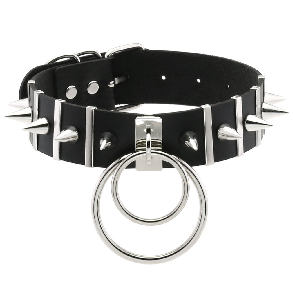 Choker Paku Besar Kalung Punk  - Goth Punk Spike Choker ulasan dan harga