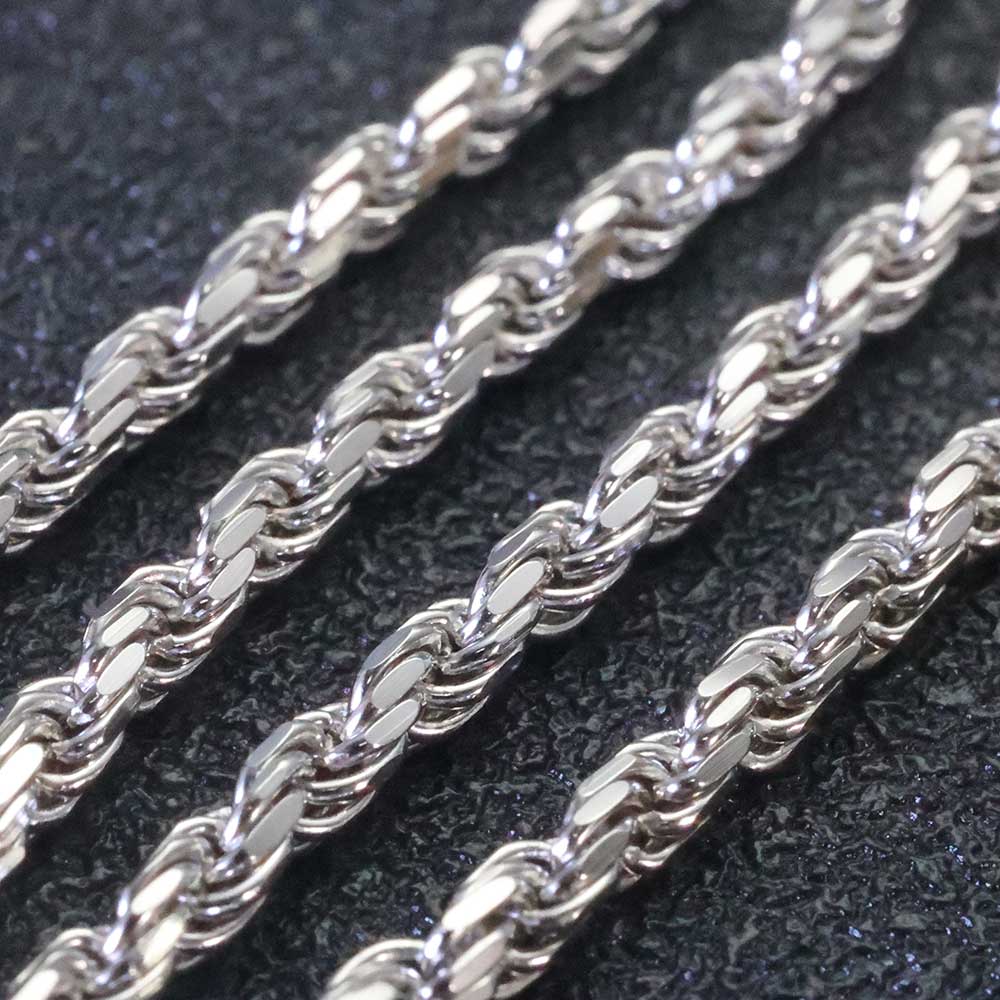 ESKEEM 3MM/5Mm Pria Wanita PVD - 925 Sterling Silver Chain Necklace Men ulasan dan harga
