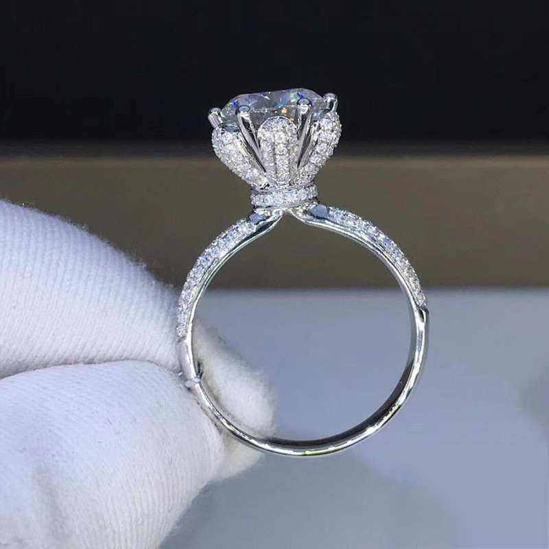 Cincin Morganite Berlian Buata - Moissanite Engagement Ring 1 Carat ulasan dan harga