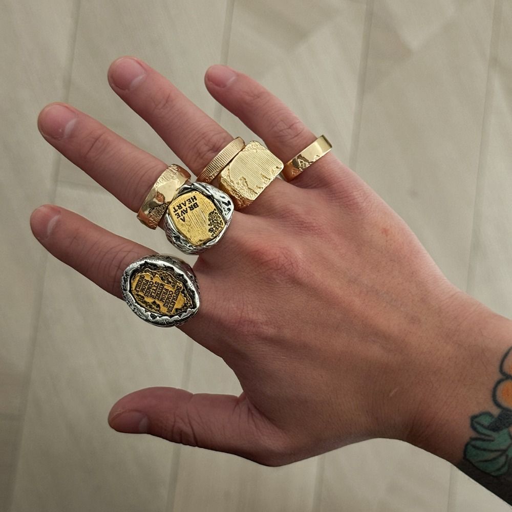 Set Cincin Jari 6 Buah/Set, Ci - Vintage Punk Knuckle Rings Set ulasan dan harga