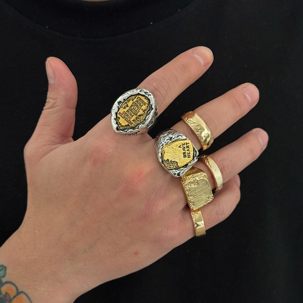 Set Cincin Jari 6 Buah/Set, Ci - Vintage Punk Knuckle Rings Set ulasan dan harga