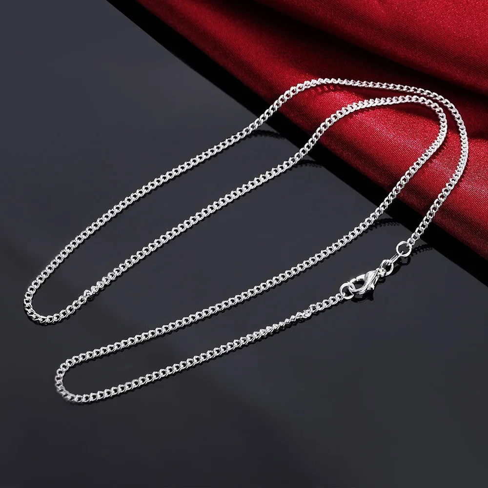 925 Sterling Silver 40-75cm pa - Cuban Link Chain 12Mm ulasan dan harga