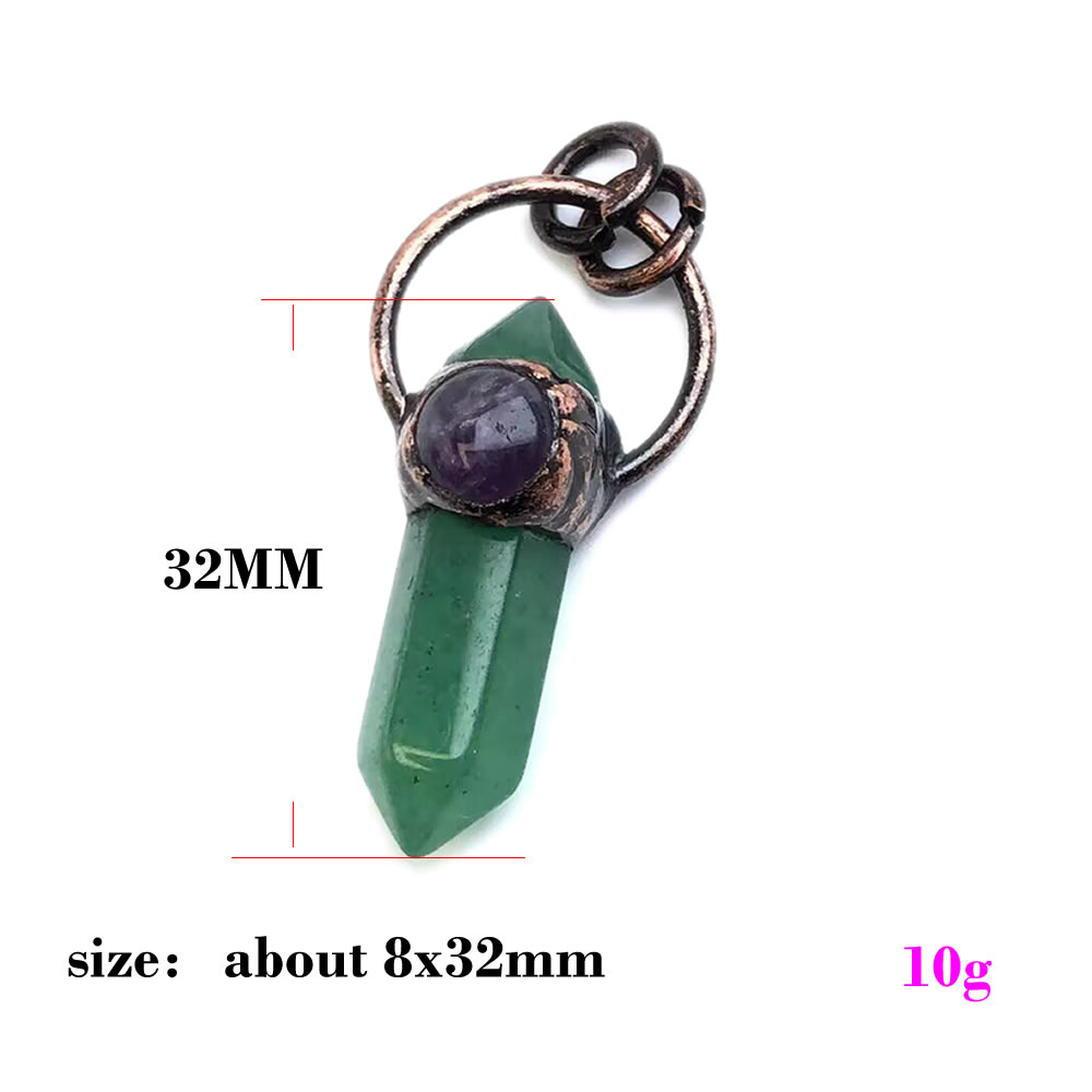 Liontin Kristal Kuarsa Batu Al - Crystal Pendant Necklace Natural Stone ulasan dan harga