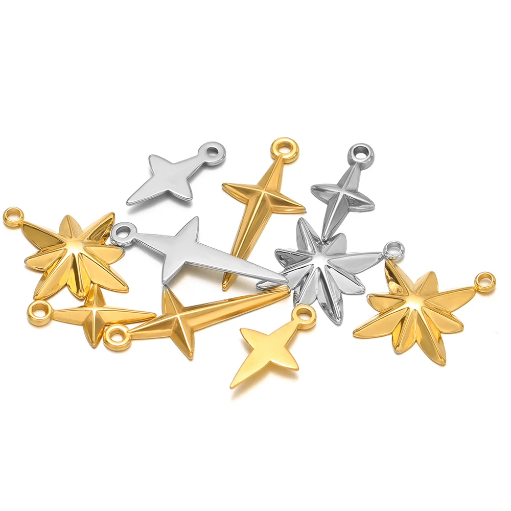 5 buah liontin kalung bandul b - Cross Pendant Necklace Gold ulasan dan harga